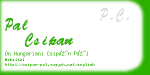 pal csipan business card